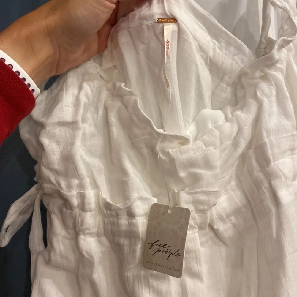 Free People White Midi Sundress - Picture 4 of 5